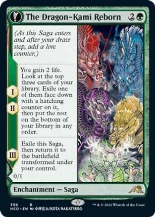 The Dragon-Kami Reborn // Dragon-Kami's Egg (NEO-358) - rare: (Showcase, fandfc)