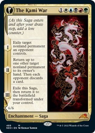 The Kami War // O-Kagachi Made Manifest (NEO-489) - mythic: (Extended Art, fandfc, enchantment)