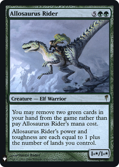 Allosaurus Rider (LIST-CSP-101) - rare - Foil