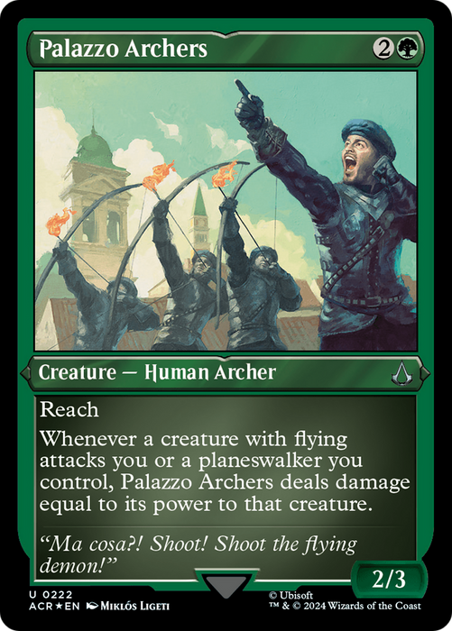 Palazzo Archers (ACR-222) - uncommon - Etched Foil