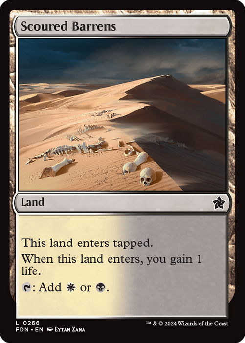 Scoured Barrens (FDN-266) - common - Foil