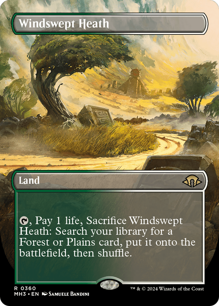 Windswept Heath (MH3-360) - rare (Borderless) - Foil