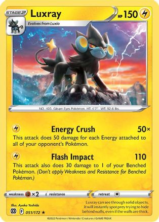 Luxray (051/172) - SBS  - Rare