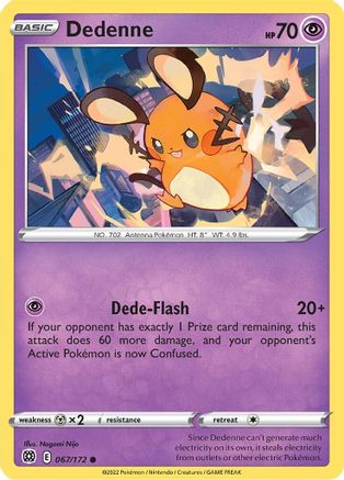Dedenne (067/172) - SBS  - Common - Reverse Holofoil