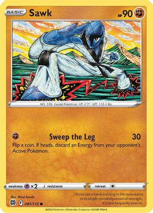 Sawk (081/172) - SBS  - Common - Reverse Holofoil