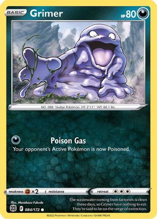 Grimer (084/172) - SBS  - Common - Reverse Holofoil