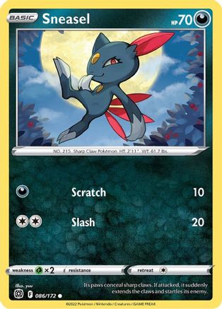 Sneasel (086/172) - SBS  - Common