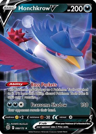 Honchkrow V (088) - SBS - Ultra Rare - Holofoil