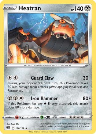Heatran (100/172) - SBS  - Rare