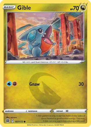 Gible (107/172) - SBS  - Common
