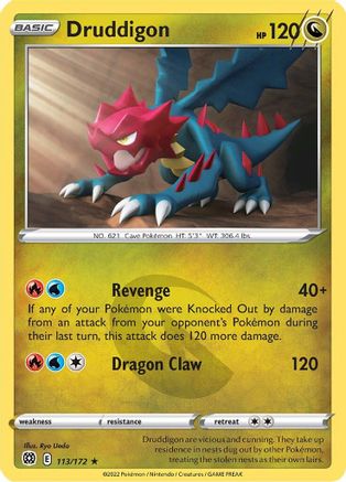 Druddigon (113/172) - SBS  - Rare