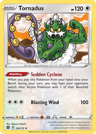 Tornadus (126/172) - SBS  - Rare
