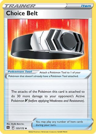 Choice Belt (135/172) - SBS  - Uncommon - Reverse Holofoil