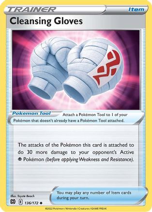 Cleansing Gloves (136/172) - SBS  - Uncommon - Reverse Holofoil
