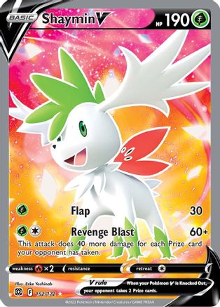 Shaymin V (Full Art) (152/172) - SBS  - Ultra Rare - Holofoil