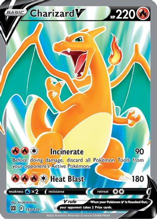 Charizard V (Full Art) (153/172) - SBS  - Ultra Rare - Holofoil