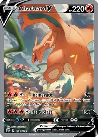 Charizard V (Alternate Full Art) (154/172) - SBS  - Ultra Rare - Holofoil