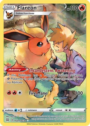 Flareon (TG01/TG30) - SBSTG  - Ultra Rare - Holofoil