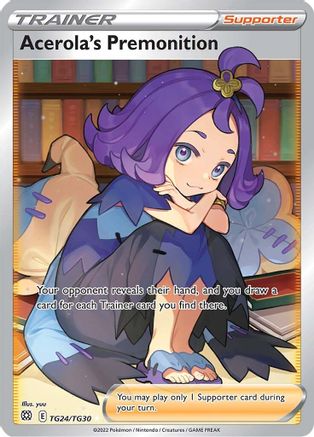Acerola's Premonition (TG24/TG30) - SBSTG  - Ultra Rare - Holofoil