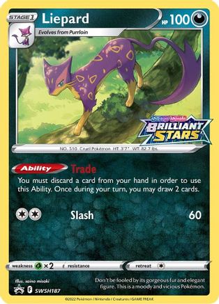 Liepard (SWSH187) - SSSPC  - Promo - Holofoil