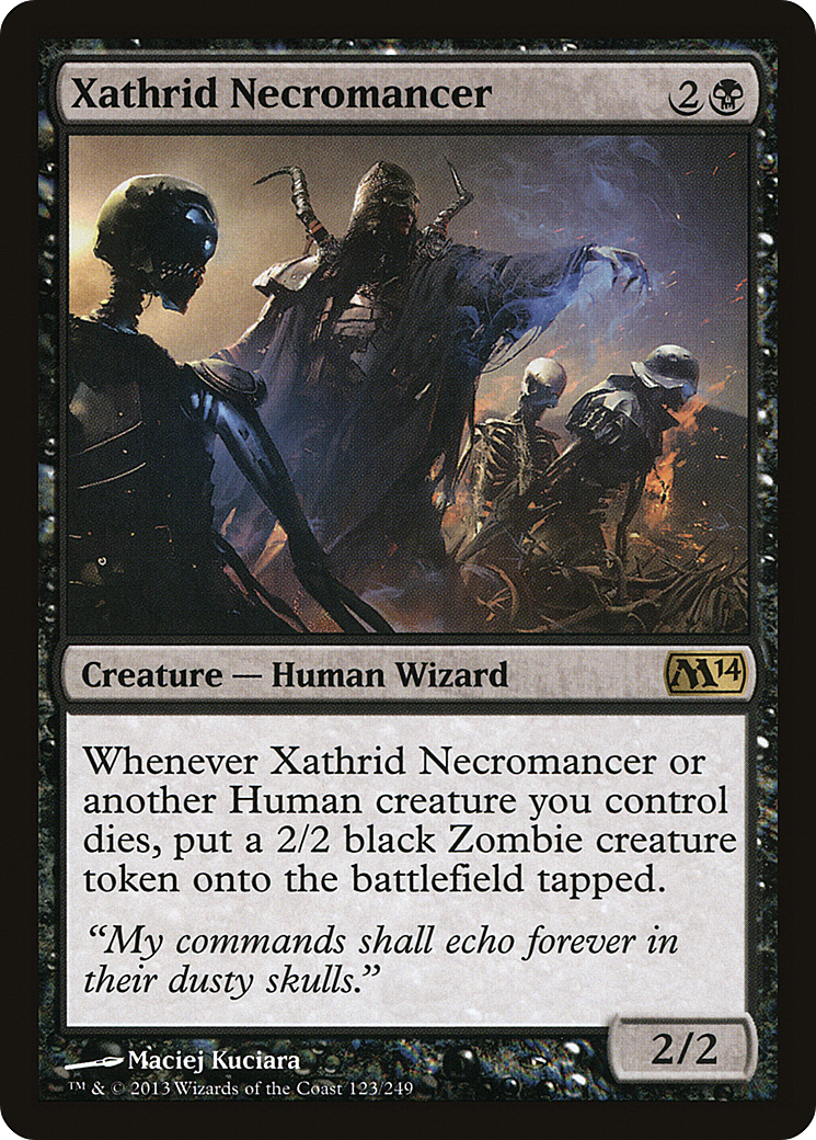 Xathrid Necromancer (M14-123) - rare - Foil