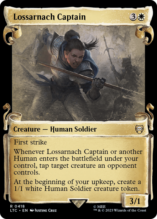 Lossarnach Captain (LTC-418) - rare: (Showcase) - Foil