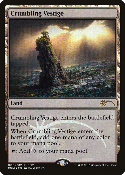 Crumbling Vestige (FNM-008) - rare - Foil