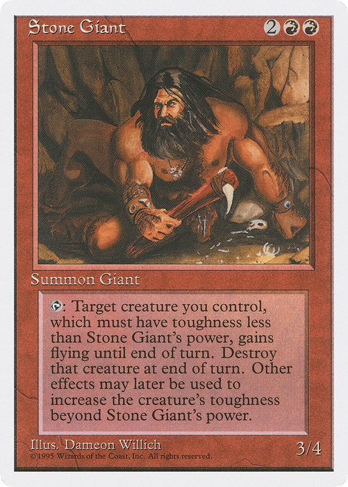 Stone Giant (4ED-223) - uncommon