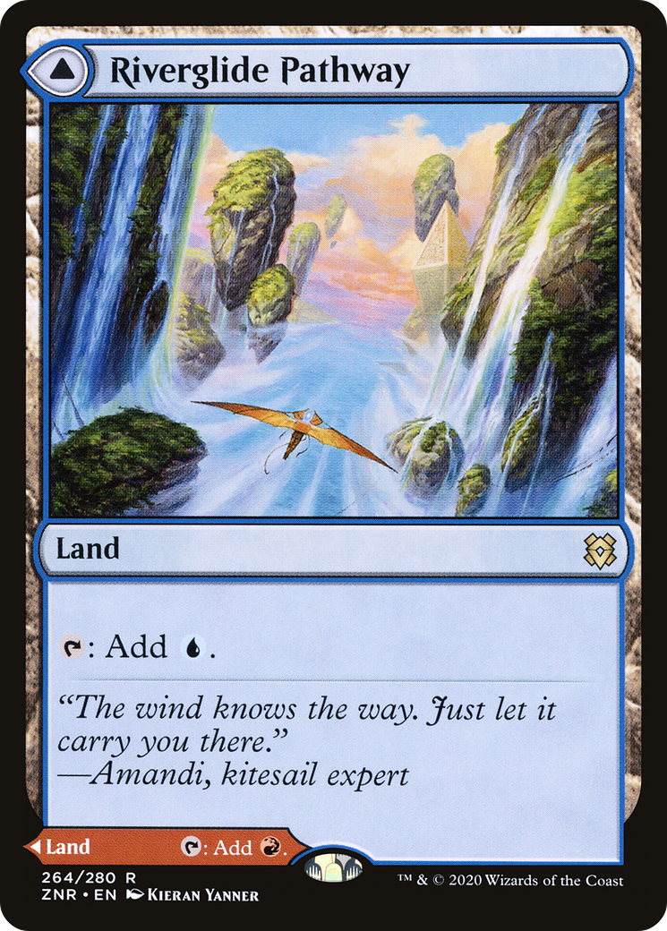 Riverglide Pathway // Lavaglide Pathway (ZNR-264) - rare - Foil