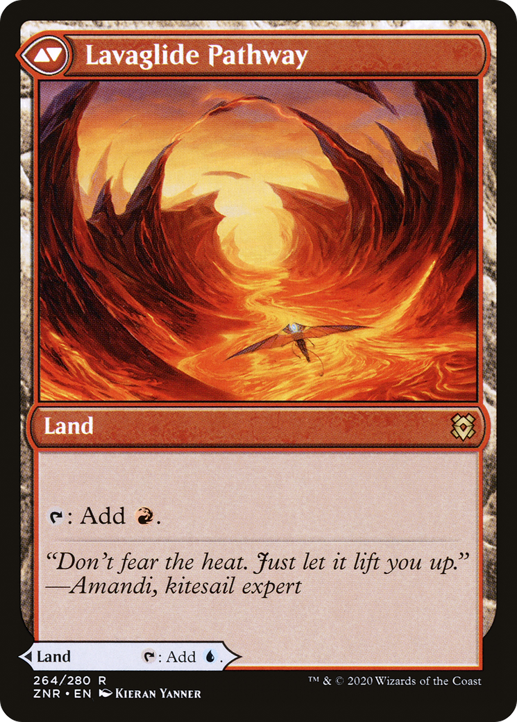 Riverglide Pathway // Lavaglide Pathway (ZNR-264) - rare - Foil