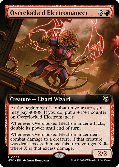 Overclocked Electromancer (M3C-058) - rare: (Extended Art) - Foil