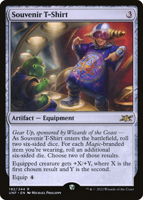 Souvenir T-Shirt (UNF-192) - rare - Foil