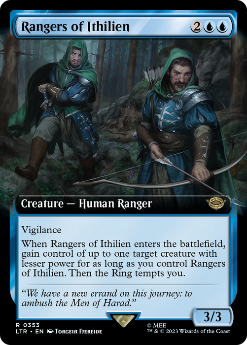 Rangers of Ithilien (LTR-353) - rare: (Extended Art)