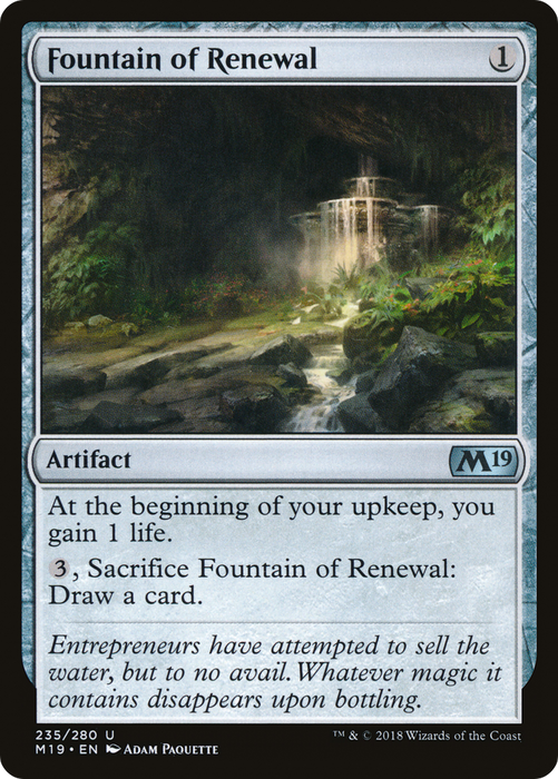 Fountain of Renewal (M19-235) - uncommon - Foil