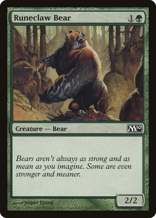 Runeclaw Bear (M10-203) - common - Foil