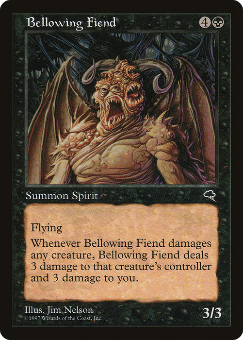 Bellowing Fiend (TMP-108) - rare