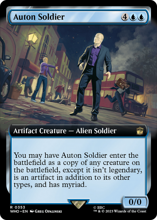 Auton Soldier (WHO-353) - rare: (Extended Art) - Foil
