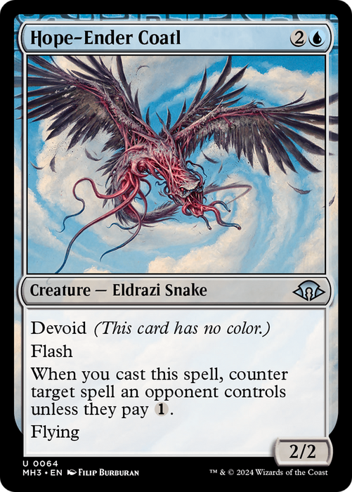 Hope-Ender Coatl (MH3-064) - uncommon: (devoid) - Foil