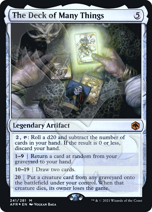 The Deck of Many Things (AFR&-241A) - mythic - Foil