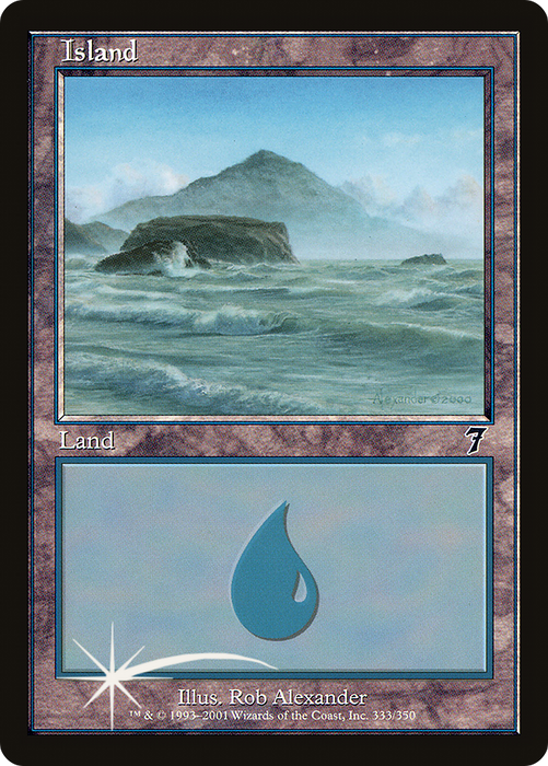 Island (7ED-333★) - common - Foil