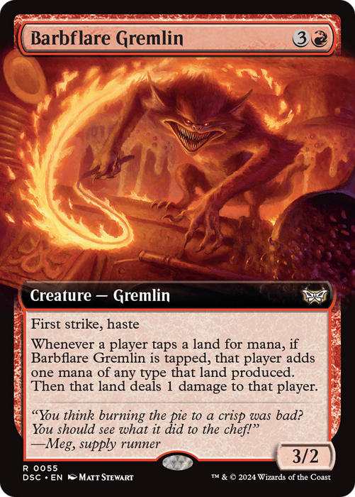 Barbflare Gremlin (DSC-055) - rare: (Extended Art)