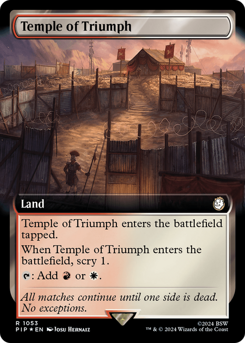 Temple of Triumph (PIP-1053) - rare: (Extended Art) - Foil
