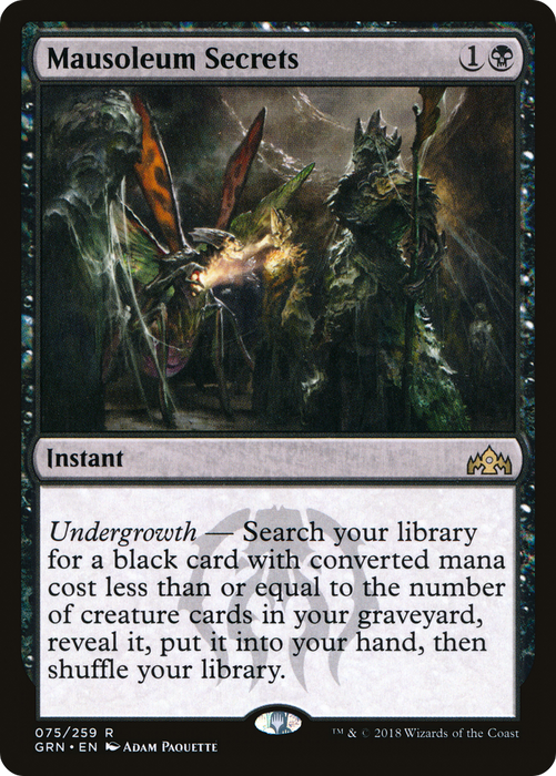 Mausoleum Secrets (GRN-075) - rare - Foil