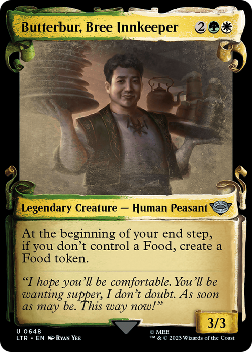 Butterbur, Bree Innkeeper (LTR-648) - uncommon: (Showcase) - Foil