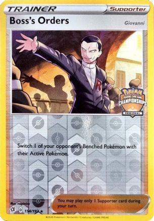 Boss's Orders (154/192) - LCC  - Promo - Reverse Holofoil
