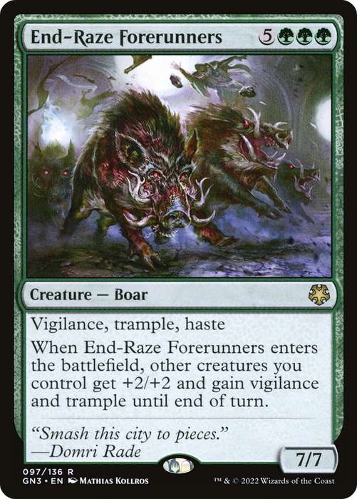 End-Raze Forerunners (GN3-097) - rare