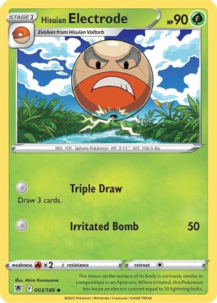 Hisuian Electrode (003/189) - SAR  - Uncommon