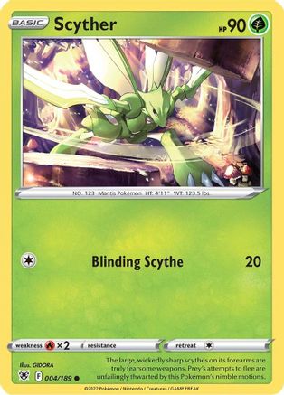 Scyther (004) (004/189) - SAR  - Common - Reverse Holofoil