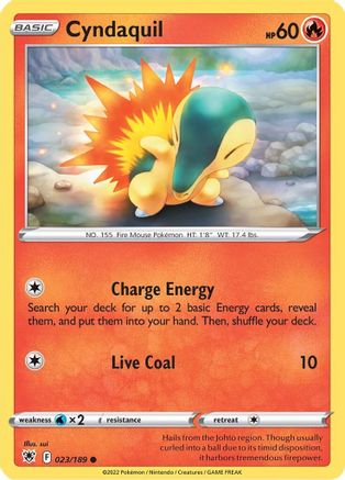 Cyndaquil (023/189) - SAR  - Common