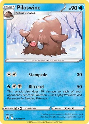 Piloswine (032/189) - SAR  - Uncommon